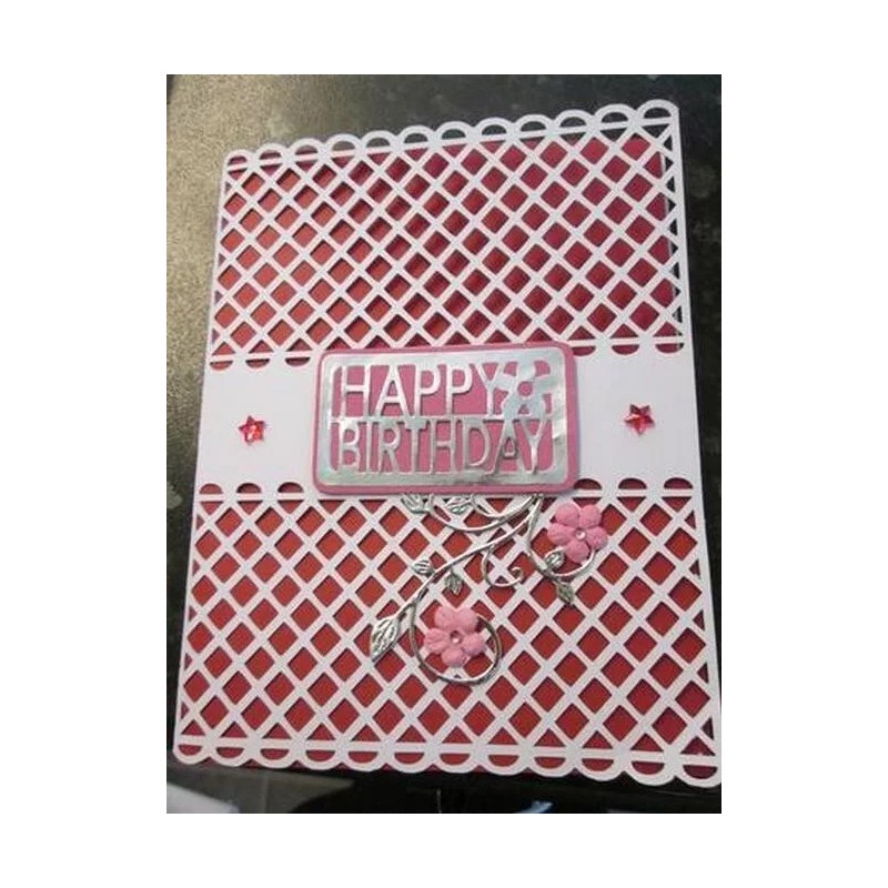 045 Lattice Card Cut File for Cricut Silhouette Scan N