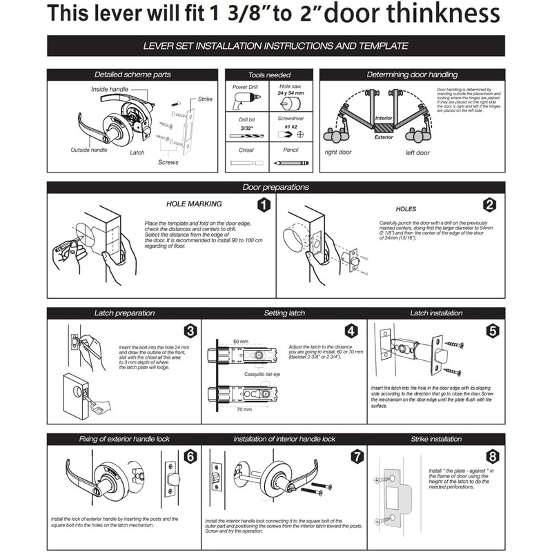 Commercial Bathroom Door Handle, Privacy Indicator Door Lock, Occupied Bathroom