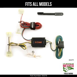 Curt For 96-04 Toyota Tacoma 4 Pin Trailer Wiring Plug Fits All Models Curt 4 Prong