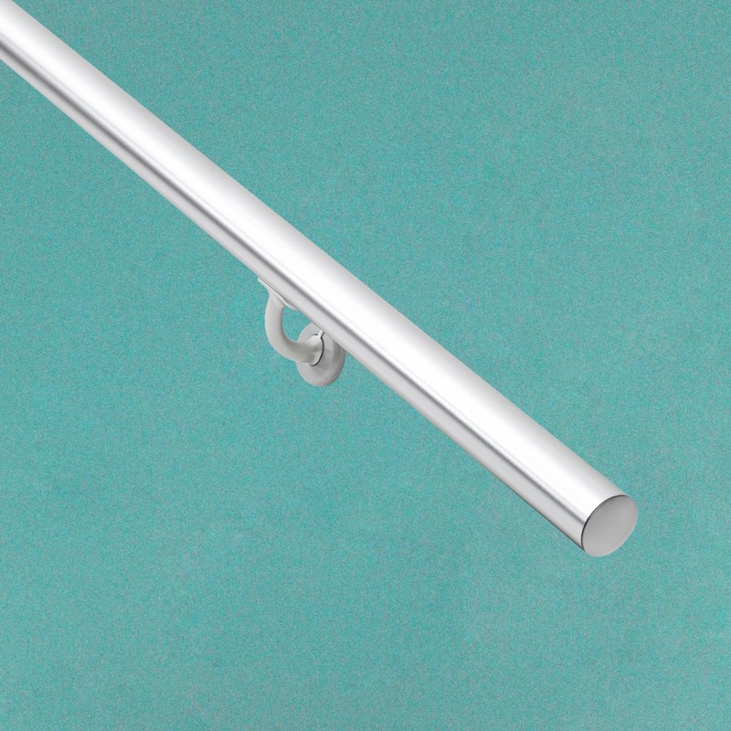 10FT Modern Aluminum Handrail Set, handrails for Indoor Stairs,Deck,Slope, Wall