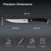 WANGMAZI Exquisite Steak Knife Set of 4,High-carbon Stainless Steel Forged,Lightweight