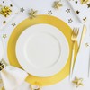 30 PCS Paper Placemats Gold Round Place mat Disposable Placemats