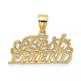 GlittersandGold 14K BEST FRIEND Charm Bracelet Necklace