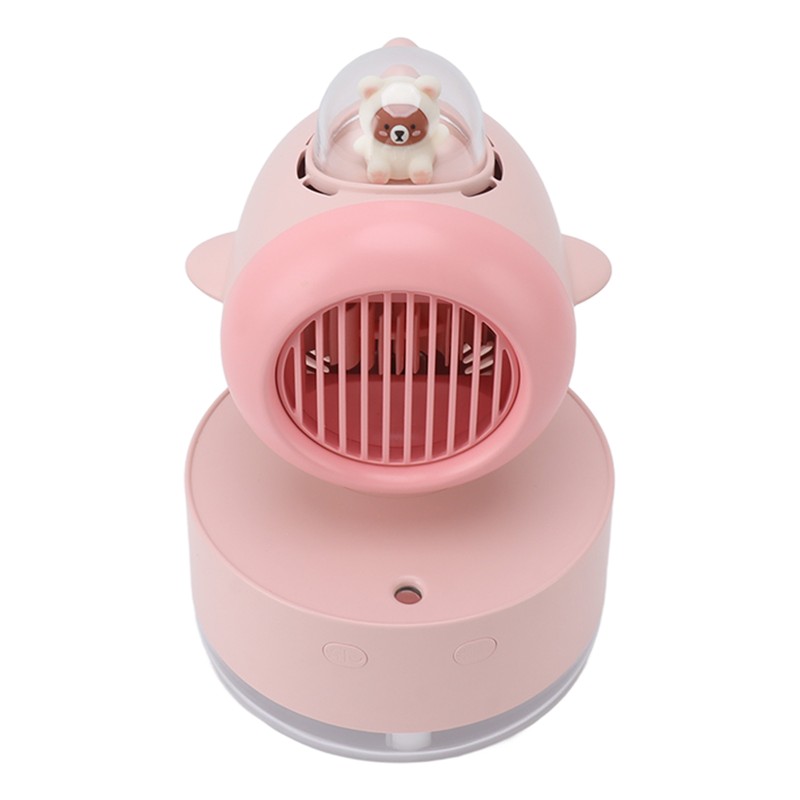 Mini Bear Cooling Fan USB Charging Misting Desktop Fan Table