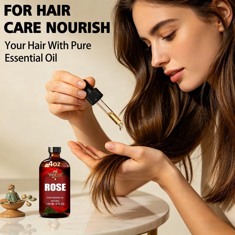 Rose Essential Oil for Humidifier Yoga Bath,Rose Oil - 4.33