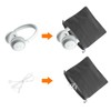 sourcing map 5pcs Headphone Pouch, Headset Carrying Bag, Portable Headphone