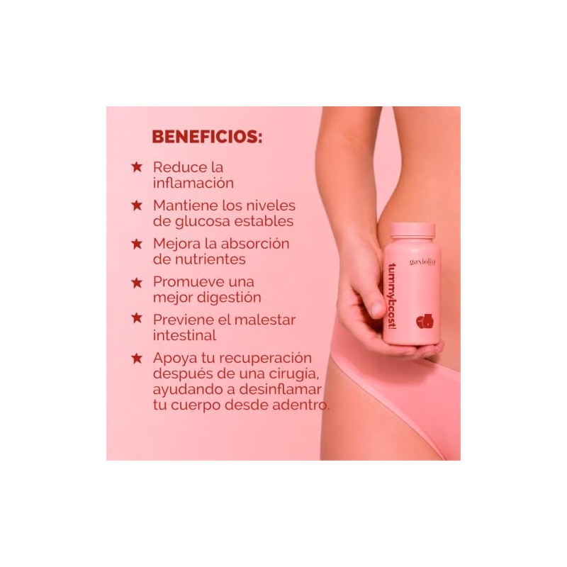 Tummy Boost, Vinagre de Manzana, Cúrcuma y Jengibre, 60 Cápsulas