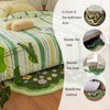 Green Moss Leaf Bathroom Carpet,Anti Slip and Cute Bath Mat