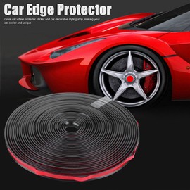Car Protector, Car Rim Strip Comfortable Wheel Strip Unique 8M DIY Length Affordable for Prevent Scratches or Small Bump Damages(Black)