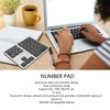 Wireless Number Pad 35 Keys Aluminum Alloy Ultrathin Rechargeable Ergonomic