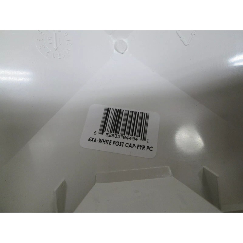 TREX WHITE 6 X 6 PYRAMID POST SLEEVE CAP 5.5