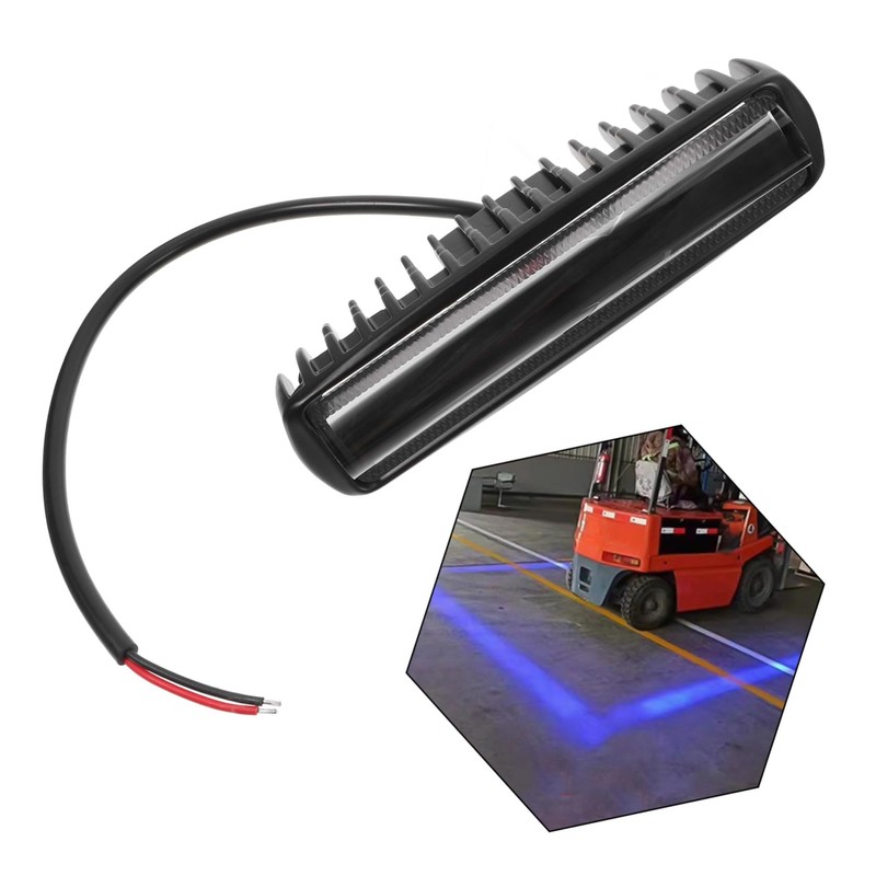 ABOOFAN Blue LED Forklift Safety Light Bar Non Glare Straight
