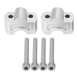 Keenso Elevador de manillar de motocicleta, aleación de aluminio plateado, adaptadores de altura para G310R 16-18 G310GS 17-18 Manillar de moto