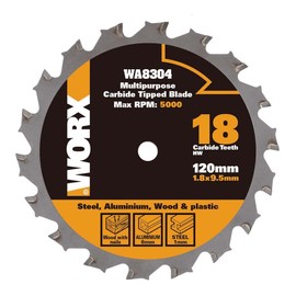 WORX WA8304 120 mm Multi-Purpose Blade for Wood/Metal - Silver