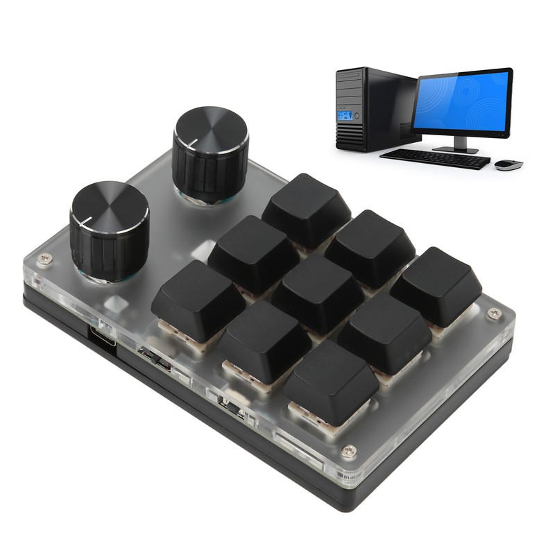 Mini Keypad Knob Design Red Switch Dual Mode Plug and