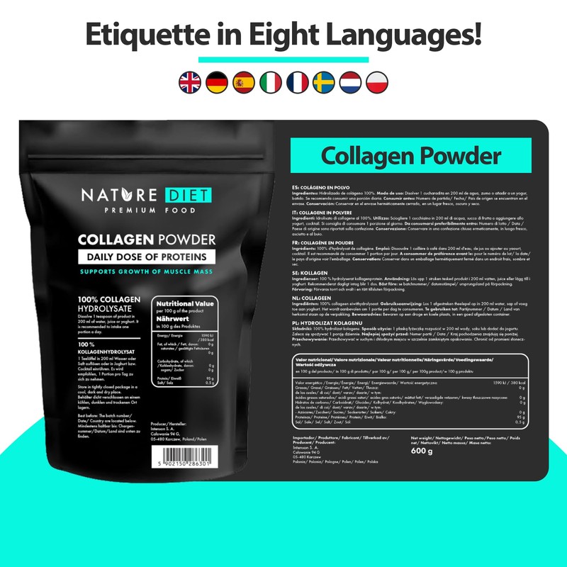 Nature Diet - Collagen Powder 600 g | Hydrolysate |