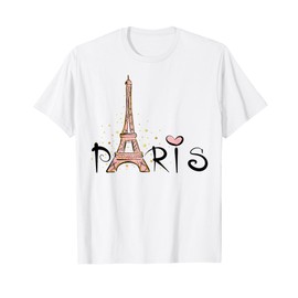 Eiffel Tower Paris Girls Guys Travel Holiday France Souvenir T-Shirt