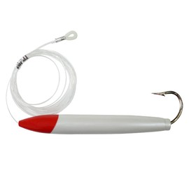 SEASKY 1pc/Bag Mono Leader MUSTAD Hook 6" Rigged Cedar Plugs (Red Head)