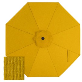 ABCCANOPY OLEFIN® 5-Year Non Fading 9FT Patio Umbrella Replacement Canopy Only (Yellow)