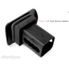 eVerHITCH U.S. American Flag Black & White Metal Hitch Cover