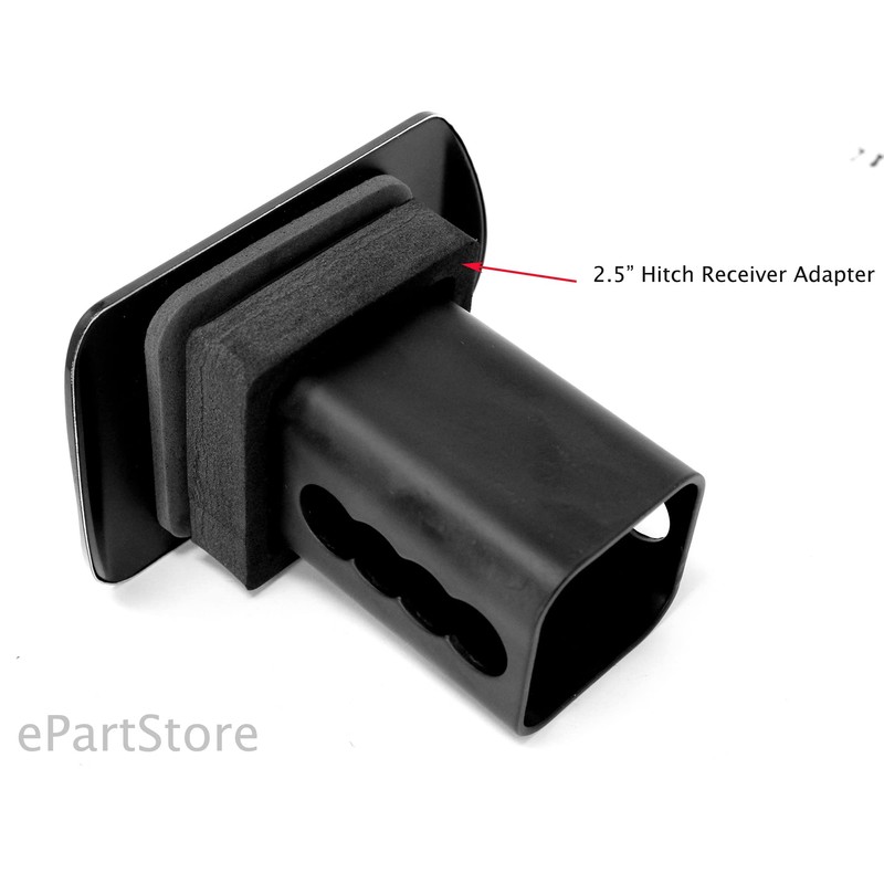 eVerHITCH U.S. American Flag Black & White Metal Hitch Cover