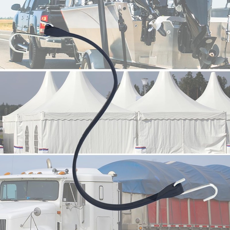Boxer 10" EPDM Rubber Bungee Cords Heavy Duty Outdoor with