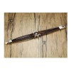 Jextech Pulsera De Timón De Acero Cuerda Cuero Genuino Vintage