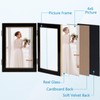 Lavezee 4x6 Black Trifold Picture Frame, Vertical Hinged Frames Made