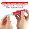 Paichley 5 Pieces Colorful Plastic Chalk Holders，Blackboard Adjustable Set for