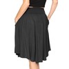 STRETCH IS COMFORT Women's Pocket Skirt Black X-Large