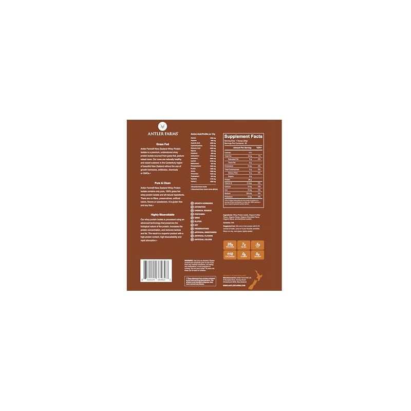 Antler Farms - 100% Grass Fed New Zealand Whey Protein