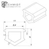 SCHMIDT systemprofile Rubber Band 10 m Blue Groove 8 T-Nut