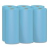 Plexon Shop Towels, 1-Ply, 10.4" x 11", Blue, 55 Sheets/Roll,