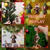 Pack of 7 Dachshund Christmas Tree Decorations Cute 2D Acrylic