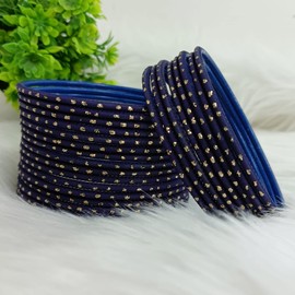 Efulgenz - Juego de brazaletes indios de metal para mujer, dos docenas de brazaletes de boda con textura punteada, brazaletes de aleación para novia, accesorios de disfraz de moda, joyería de