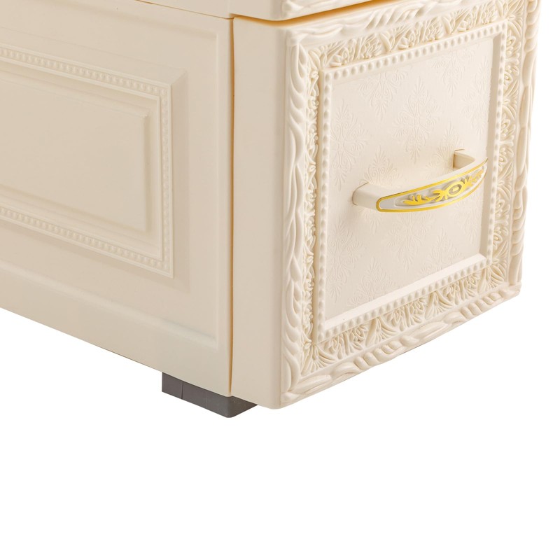 ILWorkTLs 6 Tier Bathroom Floor Cabinet, Vertical Storage with Wheel,