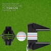 Aurum And Adorn Golf Ball Marker - 360-Degree Triple 3-Line