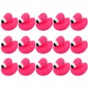 15PCS Cartoon Flamingo Rubber Squeeze Pink Flamingo Toys Floating Squeaky