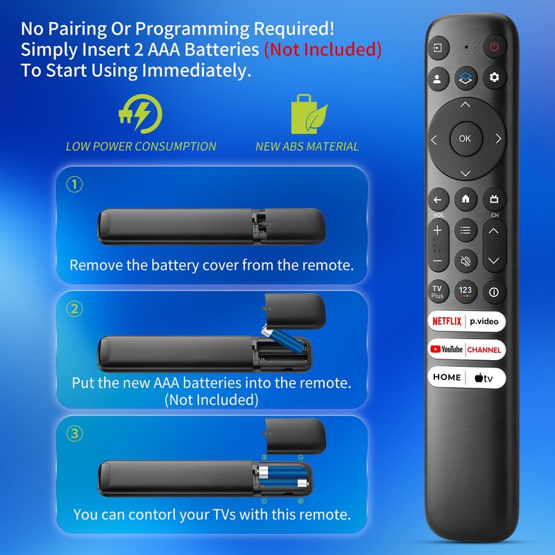 Replacement for TCL Google TV Remote Control, Universal Remote Compatible
