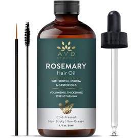AVD Organics Rosemary Hair Oil with Biotin & Jojoba 50ML - Strengthening & Volumizing