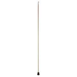 KnitPro Aluminium Afghan Knitting Hook, metal, Grey, 4mm