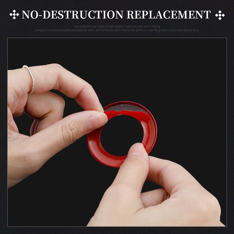 LECART Red Start Button Cover Sticker Fit for Ford Explorer
