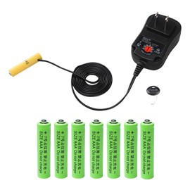Adjustable AC Power Supply Adapter for AA AAA Battery Replace DC Plug (AAA)