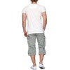 Indicode Men's Nicolas Check 3/4 Cargo Shorts Checked with 6
