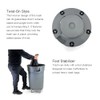 Trash Can Dolly | Heavy-Duty Plastic | 5 Casters |