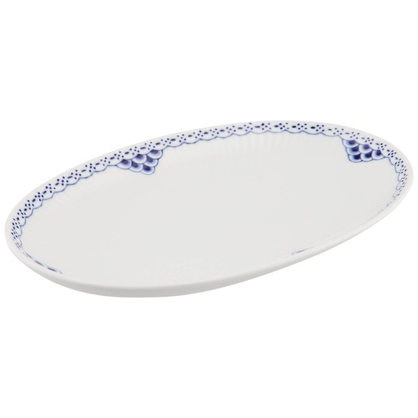 Royal Copenhagen Princess Oval Dish, 9.3 x 5.9 inches (23.5 x 15 cm), Wedding Gift, White