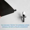 Pack of 4 Longboard Sliding Fin Screw Stainless Steel Fin