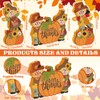 Ferraycle 3 Pcs Thanksgiving Scarecrow Decor Fall Decor Farmhouse Sign