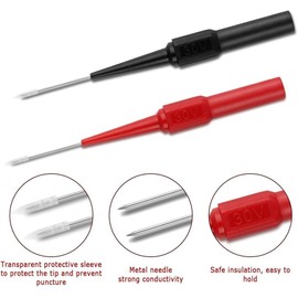 10 PCS Automotive Back Probe Pins Multimeter Wire Piercing Test Probes for Small IC Pins Electronic Testing