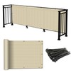COARBOR 2.5'x30' Balcony Privacy Fence Screen Balcony Cover for Balcony